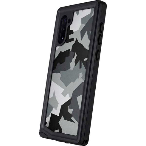 Urban Camouflage Black Galaxy Note 10 Waterproof Case
