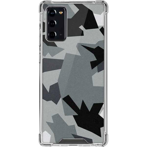 Urban Camouflage Black Galaxy Note20 5G Clear Case