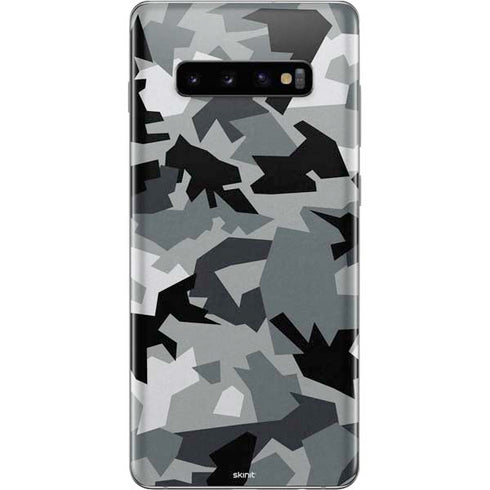 Urban Camouflage Black Galaxy S10 Plus Skin