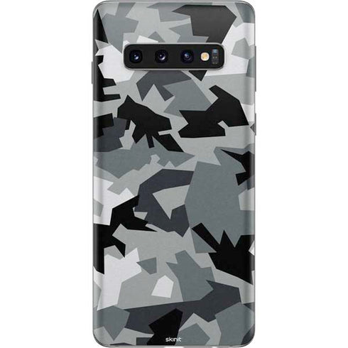 Urban Camouflage Black Galaxy S10 Skin