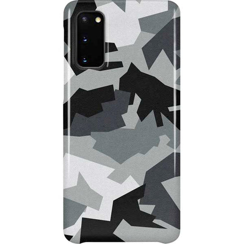 Urban Camouflage Black Galaxy S20 Lite Case