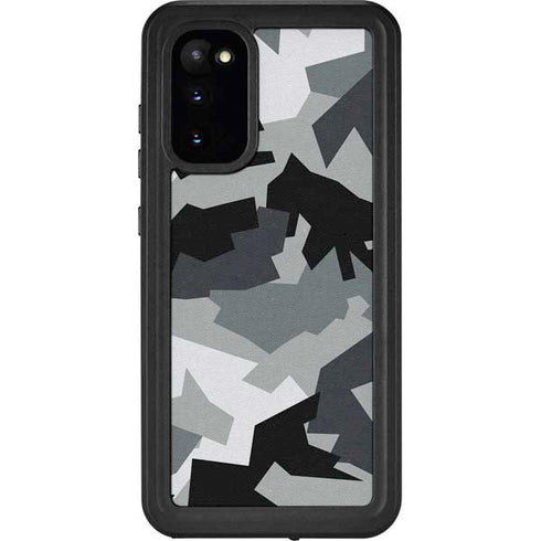 Urban Camouflage Black Galaxy S20 Waterproof Case