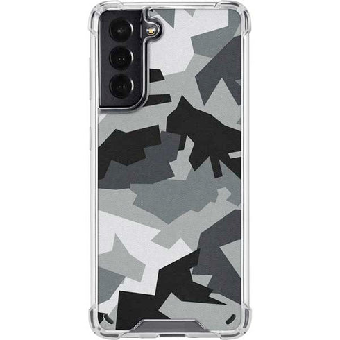 Urban Camouflage Black Galaxy S21 5G Clear Case