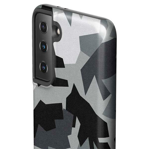 Urban Camouflage Black Galaxy S21 FE Pro Case