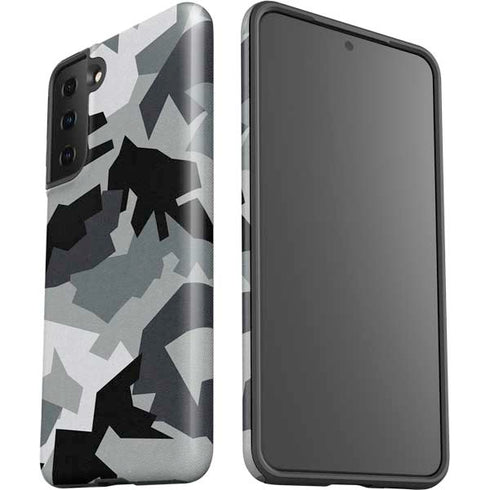 Urban Camouflage Black Galaxy S21 FE Pro Case