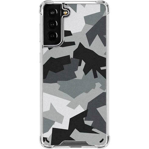 Urban Camouflage Black Galaxy S21 Plus 5G Clear Case