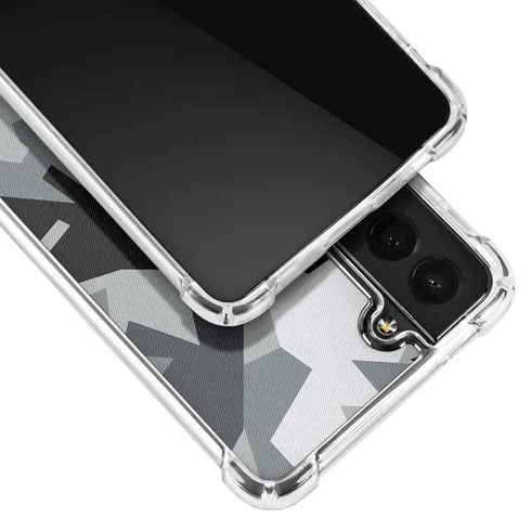 Urban Camouflage Black Galaxy S22 Plus Clear Case