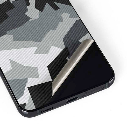 Urban Camouflage Black Galaxy S22 Plus Skin