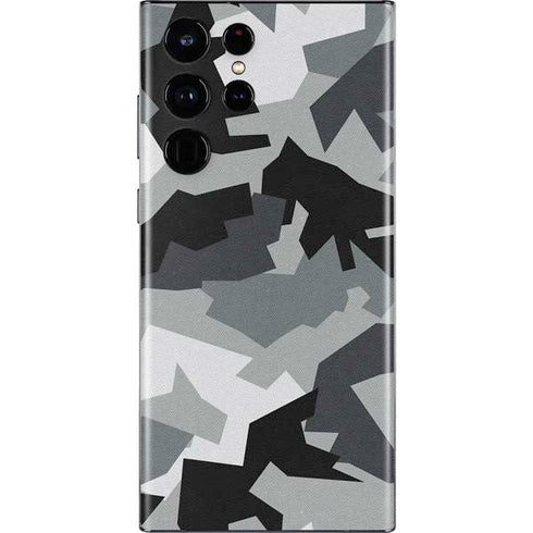 Urban Camouflage Black Galaxy S22 Ultra Skin