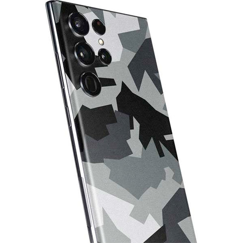 Urban Camouflage Black Galaxy S22 Ultra Skin