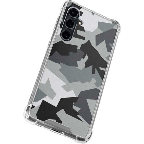 Urban Camouflage Black Galaxy S23 FE Clear Case
