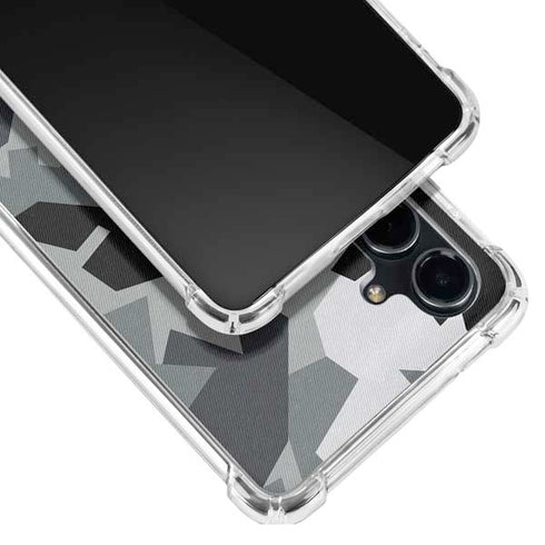 Urban Camouflage Black Galaxy S23 FE Clear Case