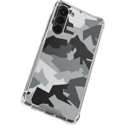 Urban Camouflage Black Galaxy S23 Plus Clear Case