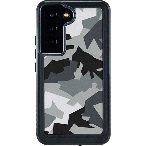 Urban Camouflage Black Galaxy S23 Waterproof Case