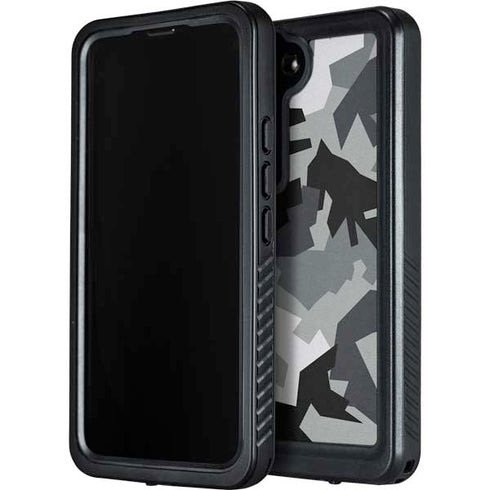 Urban Camouflage Black Galaxy S23 Waterproof Case