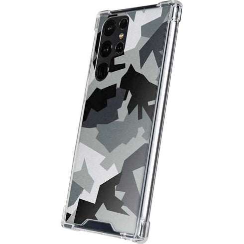 Urban Camouflage Black Galaxy S24 Ultra Clear Case