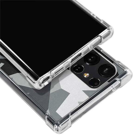 Urban Camouflage Black Galaxy S24 Ultra Clear Case