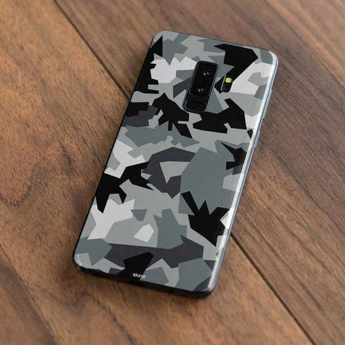 Urban Camouflage Black Galaxy S9 Plus Skin