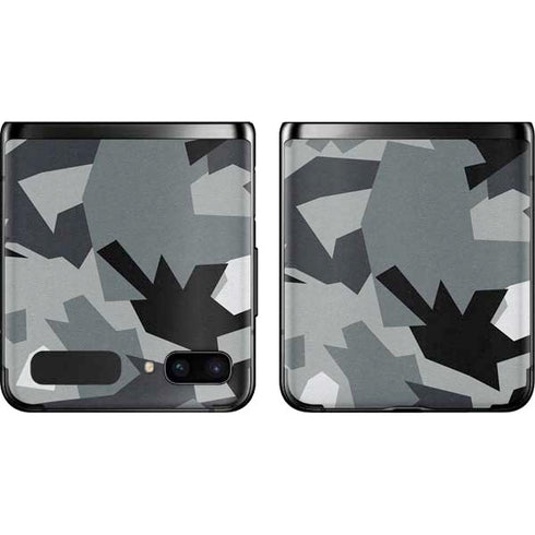 Urban Camouflage Black Galaxy Z Flip Skin