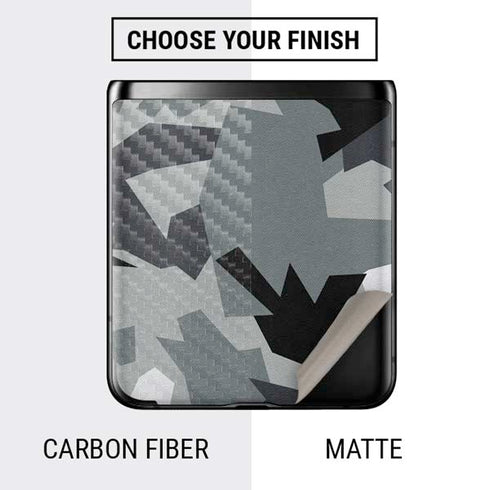 Urban Camouflage Black Galaxy Z Flip Skin