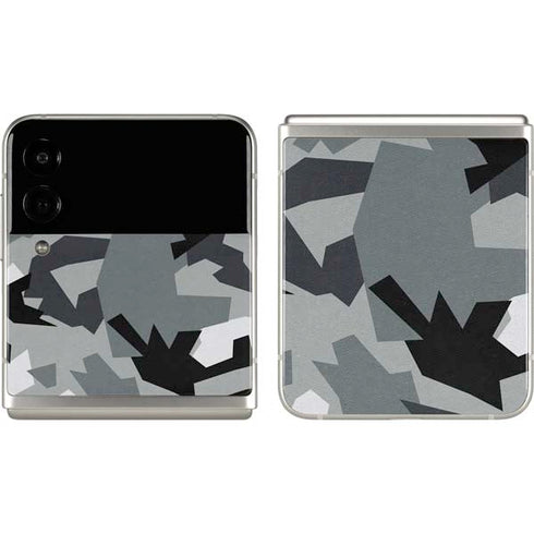Urban Camouflage Black Galaxy Z Flip3 5G Skin