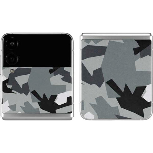 Urban Camouflage Black Galaxy Z Flip4 5G Skin