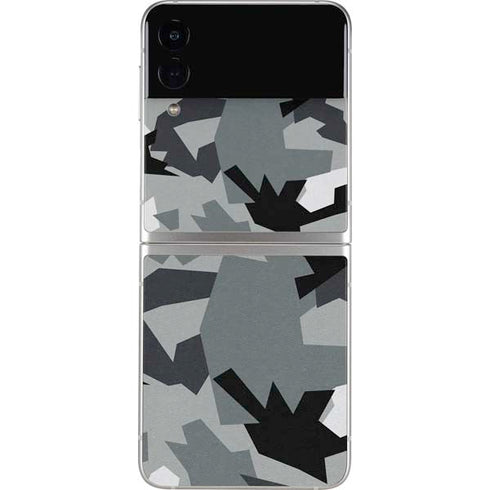 Urban Camouflage Black Galaxy Z Flip4 5G Skin