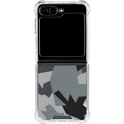 Urban Camouflage Black Galaxy Z Flip5 5G Clear Case