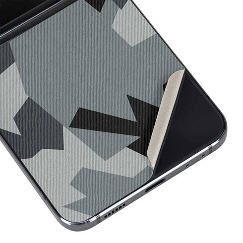 Urban Camouflage Black Galaxy Z Flip5 5G Skin