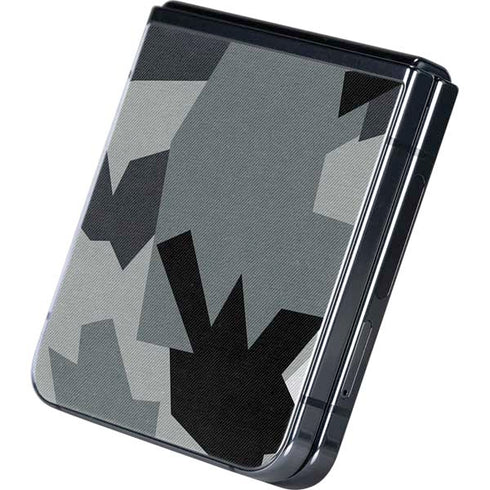 Urban Camouflage Black Galaxy Z Flip5 5G Skin