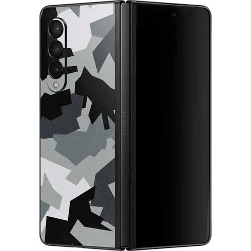 Urban Camouflage Black Galaxy Z Fold3 5G Skin