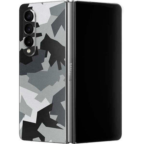 Urban Camouflage Black Galaxy Z Fold4 5G Skin