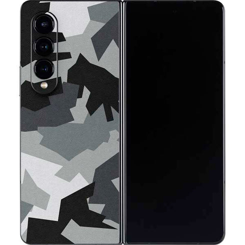 Urban Camouflage Black Galaxy Z Fold4 5G Skin