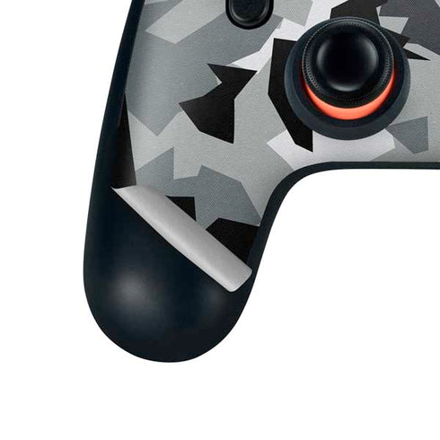 Urban Camouflage Black Google Stadia Controller Skin