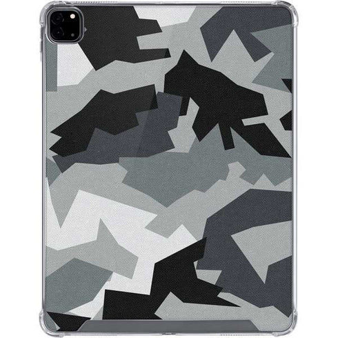 Urban Camouflage Black iPad Pro 12.9in (2020) Clear Case