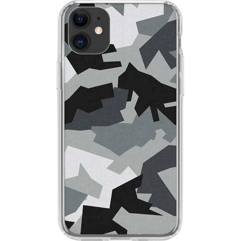 Urban Camouflage Black iPhone 11 Clear Case