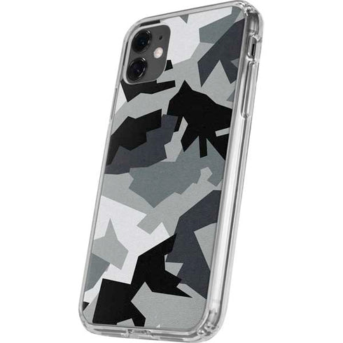 Urban Camouflage Black iPhone 11 Clear Case