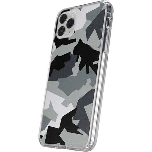 Urban Camouflage Black iPhone 11 Pro Clear Case