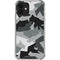 Urban Camouflage Black iPhone 12 Clear Case