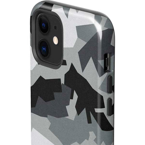 Urban Camouflage Black iPhone 12 Impact Case