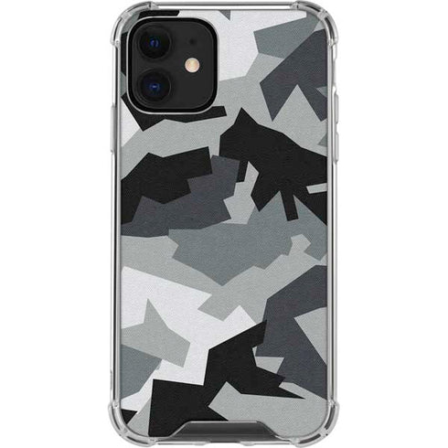 Urban Camouflage Black iPhone 12 Mini Clear Case