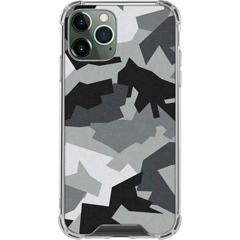 Urban Camouflage Black iPhone 12 Pro Clear Case