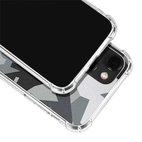 Urban Camouflage Black iPhone 13 Clear Case