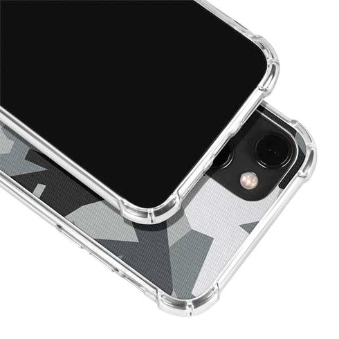 Urban Camouflage Black iPhone 13 Mini Clear Case