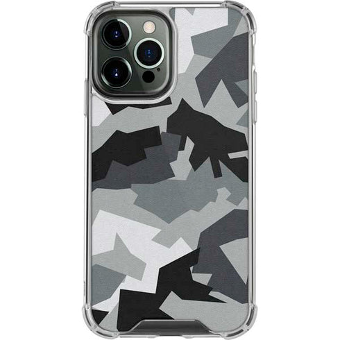 Urban Camouflage Black iPhone 13 Pro Max Clear Case