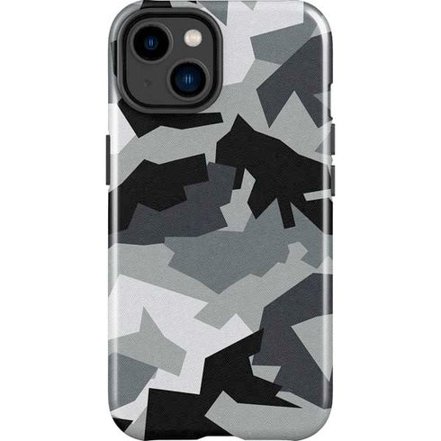 Urban Camouflage Black iPhone 14 Plus Impact Case