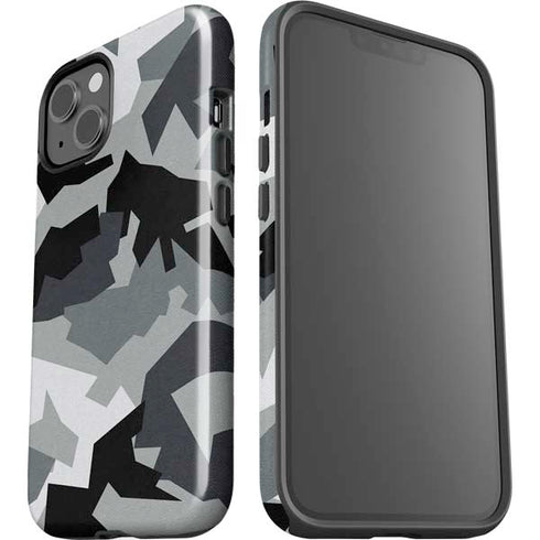 Urban Camouflage Black iPhone 15 Plus Impact Case
