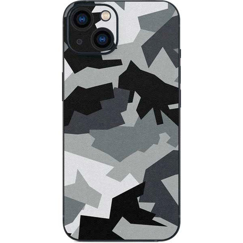 Urban Camouflage Black iPhone 14 Plus Skin