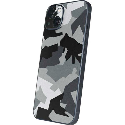 Urban Camouflage Black iPhone 15 Plus Skin