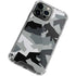 Urban Camouflage Black iPhone 14 Pro Clear Case